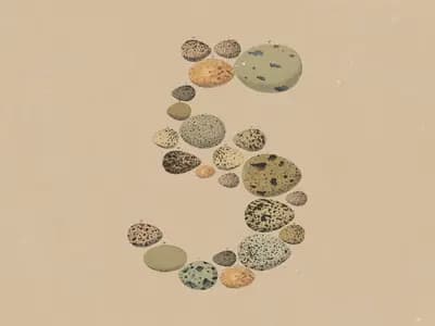 Anthropic's official Claude Opus 5 release artwork forming the number five from illustrated natural specimens