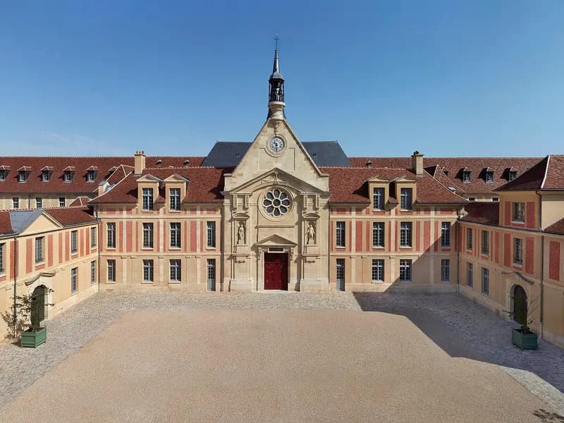 The courtyard of the former Laennec hospital in Paris, now the headquarters of Kering, Saint Laurent's owner, photographed on 16 October 2018, a file photograph illustrative of the group and not of Saint Laurent or its designer