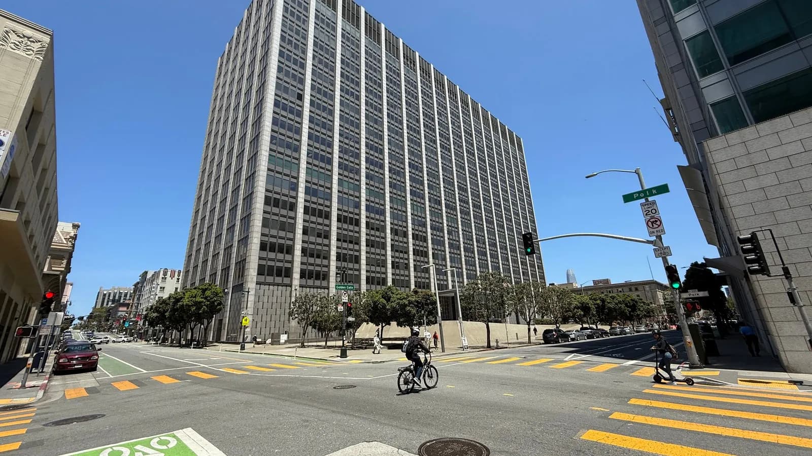 The Phillip Burton Federal Building and United States Courthouse in San Francisco, home of the Northern District of California, in June 2025