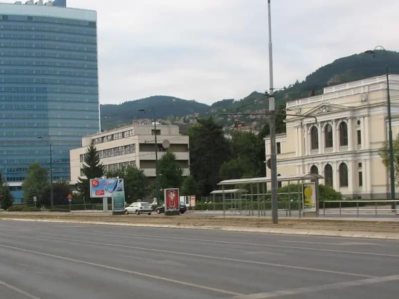 The parliament building in Sarajevo after its reconstruction, photographed on 31 July 2007, a file photograph and not from the election