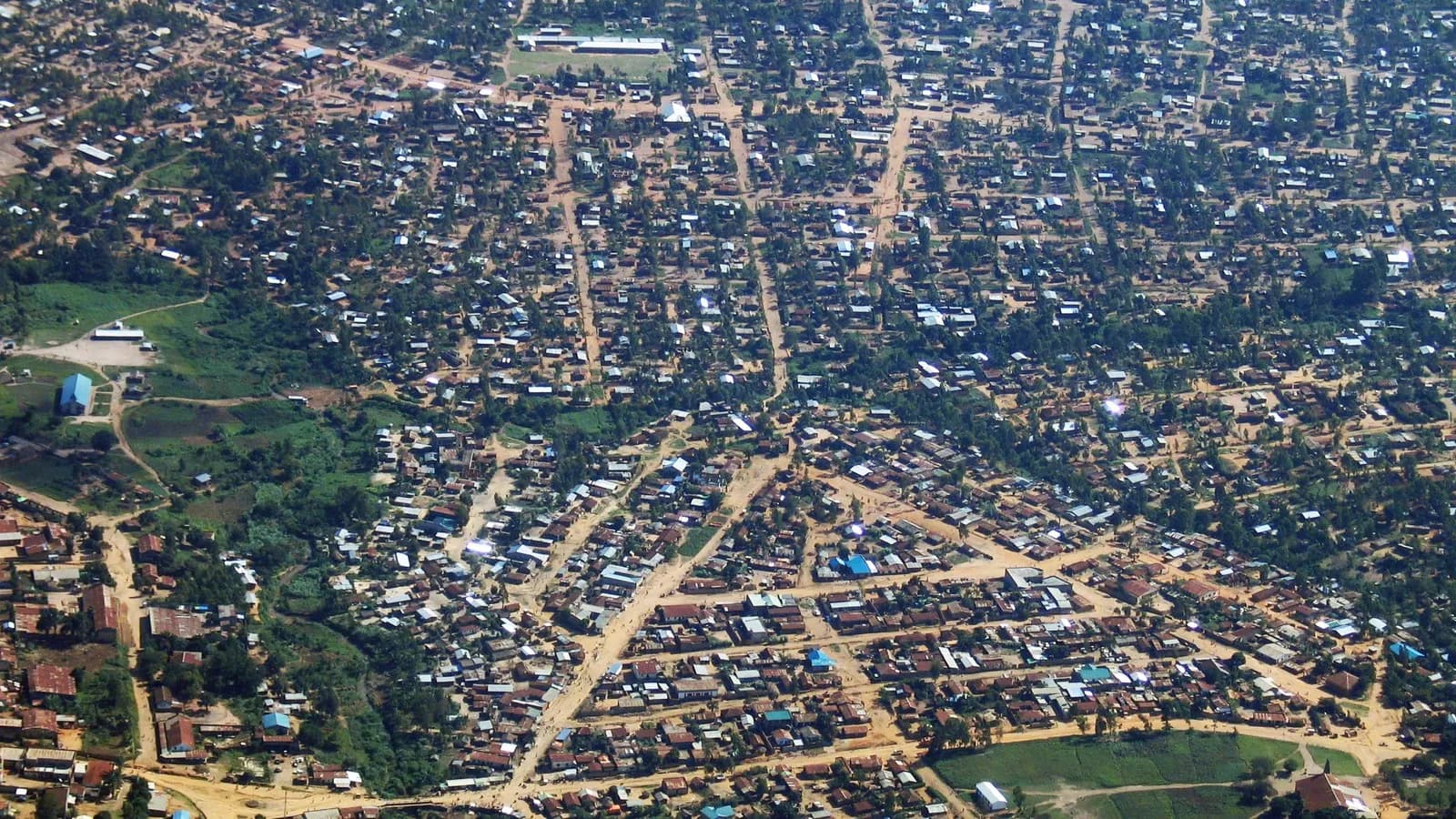 An aerial view of Bunia, the main city of Ituri province in north-eastern Congo where the outbreak began, photographed in September 2006 and illustrative rather than a picture of the outbreak