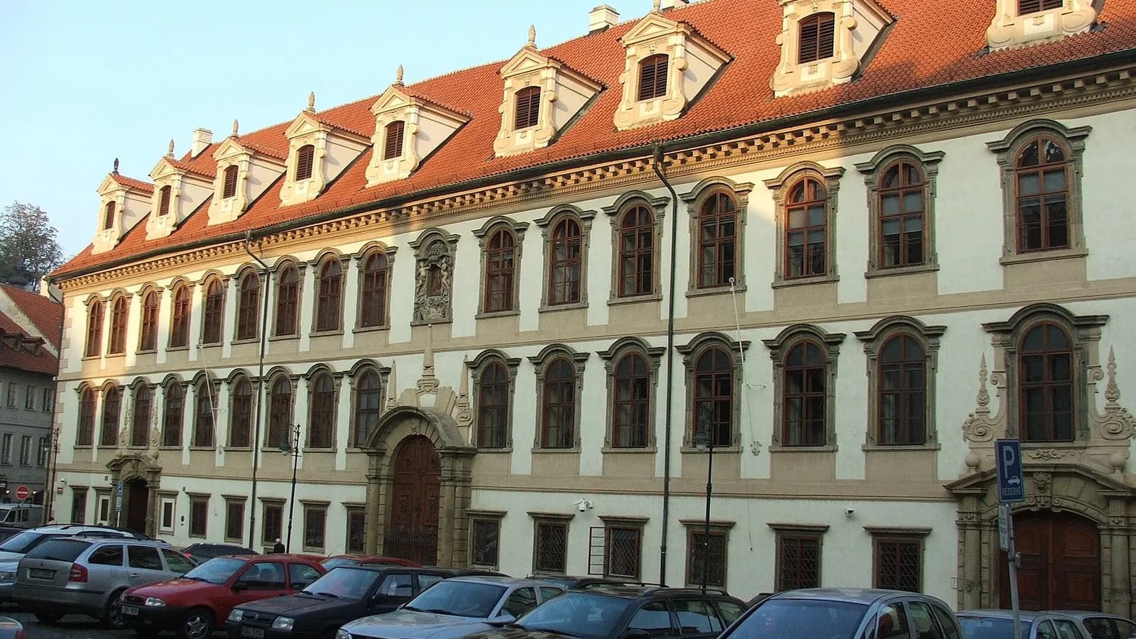The Baroque facade of the Wallenstein Palace in Prague, home of the Czech Senate, with a red tiled roof and rows of windows, photographed in October 2007, a file photograph and not from Saturday's vote