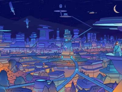 An abstract Ethereum network illustrating scalable execution and future cryptographic security