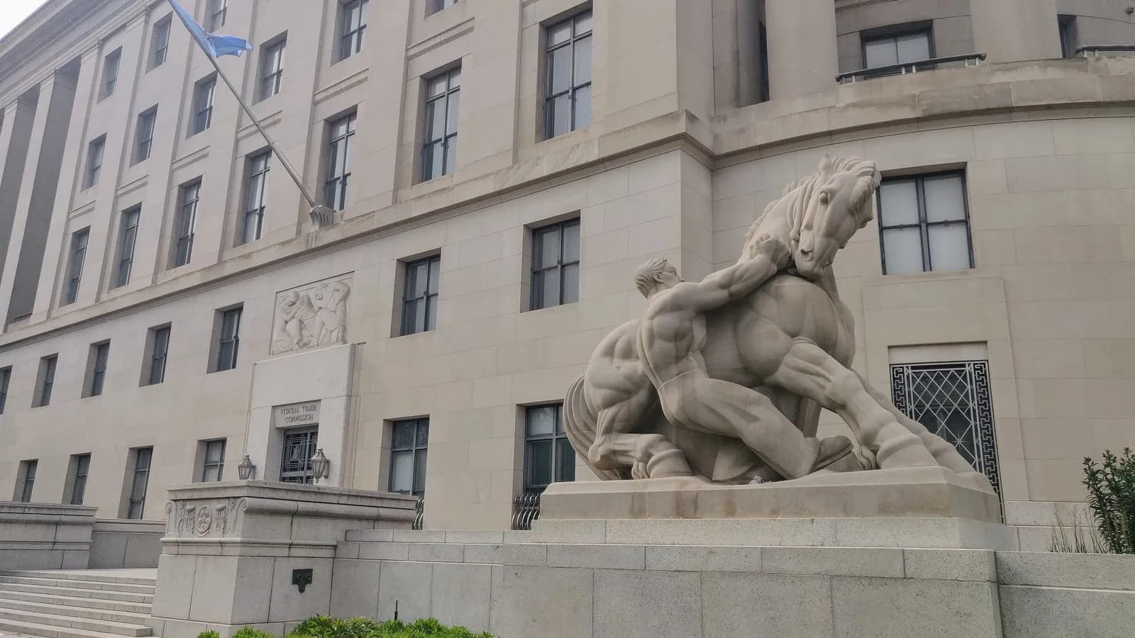 The Federal Trade Commission's Apex Building headquarters in Washington DC, the agency that opened the investigation described in this report, photographed in May 2021