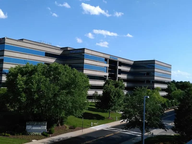 The McKesson Medical-Surgical corporate campus in Richmond, Virginia, photographed on 2 June 2017, a file photograph of a McKesson site and not of Option Care Health