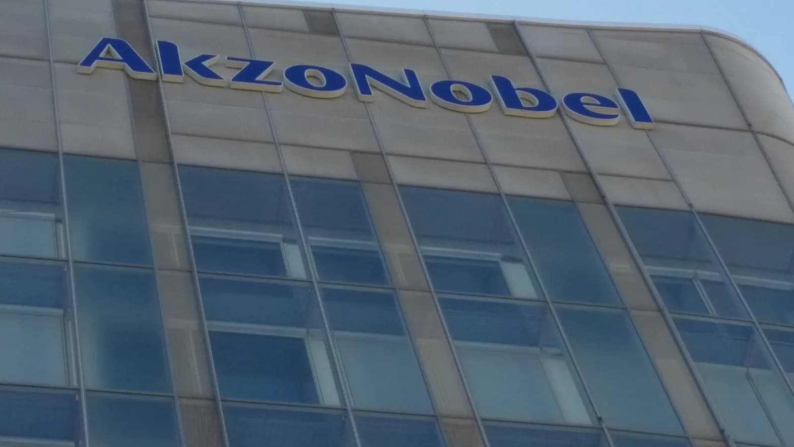 AkzoNobel's headquarters building in Amsterdam, photographed in May 2019