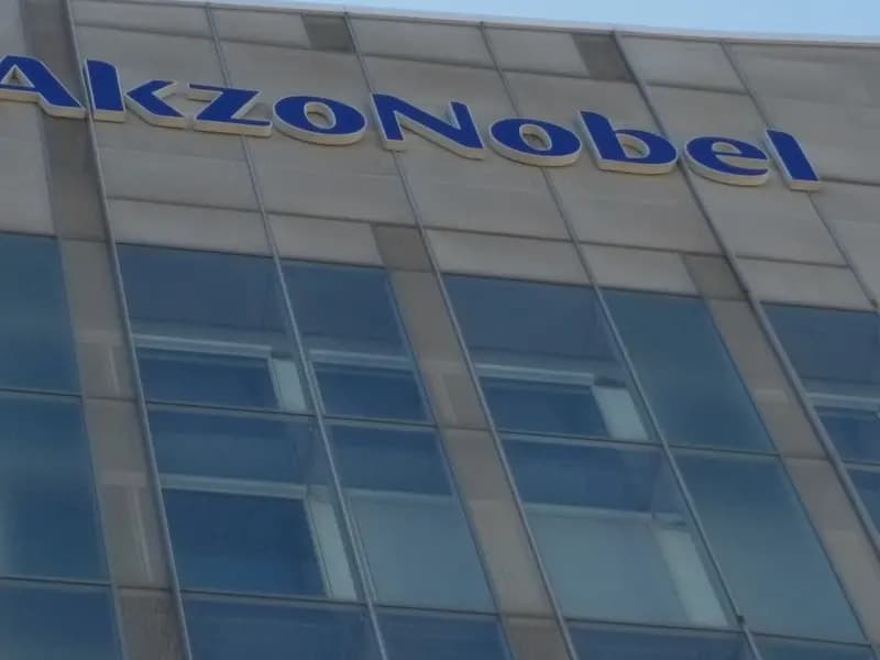 AkzoNobel's headquarters building in Amsterdam, photographed in May 2019