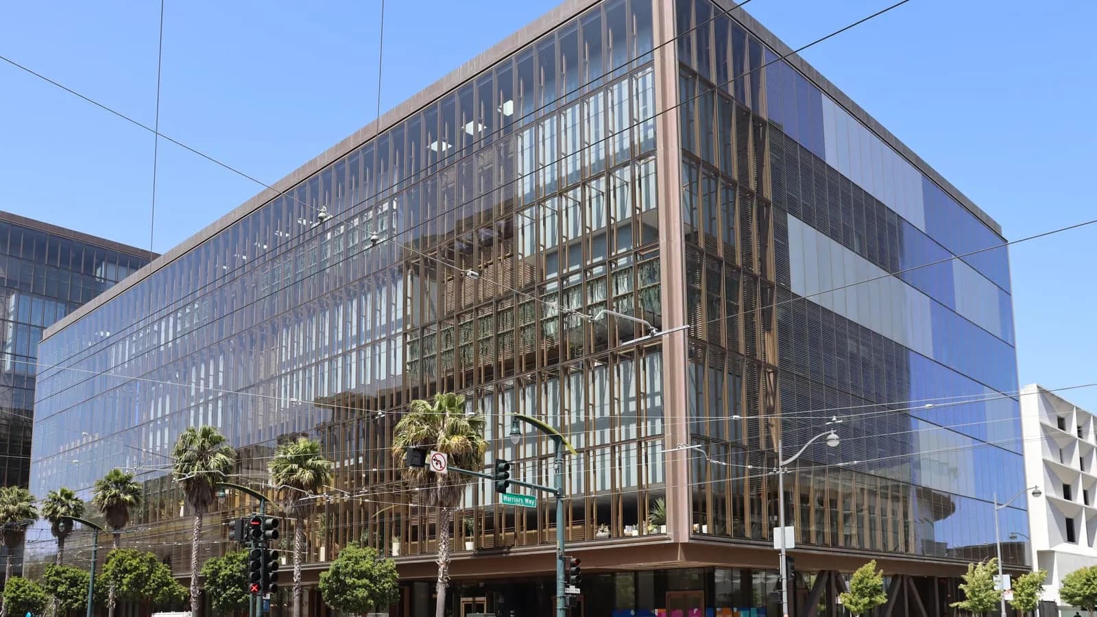 1515 Third Street in San Francisco's Mission Bay, OpenAI's headquarters building, photographed in June 2025; a file photo, not an image of the Dots product