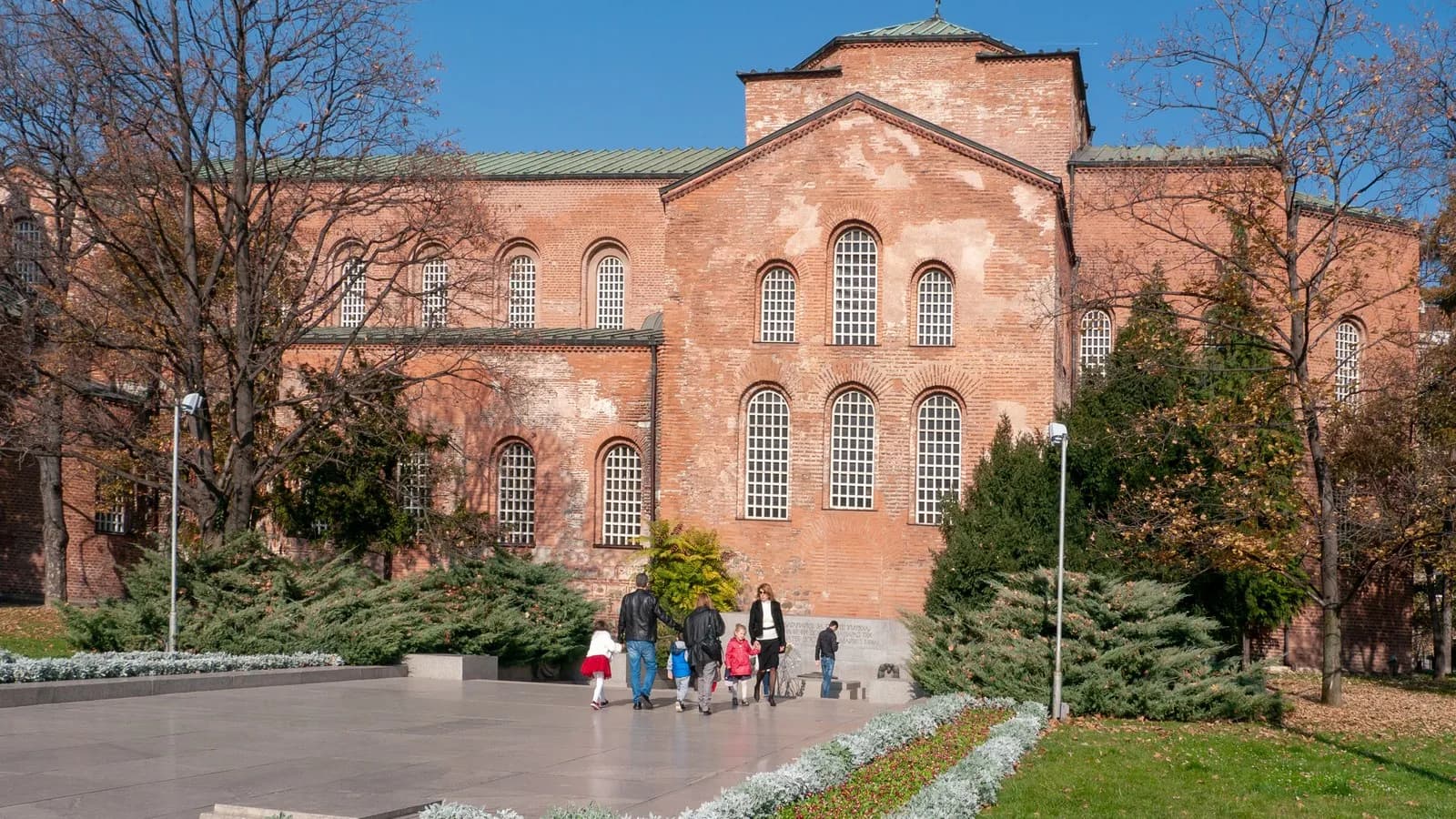 The Church of St Sophia in Sofia, Bulgaria, where the tsar's remains were taken, photographed in November 2018 and not during the ceremony