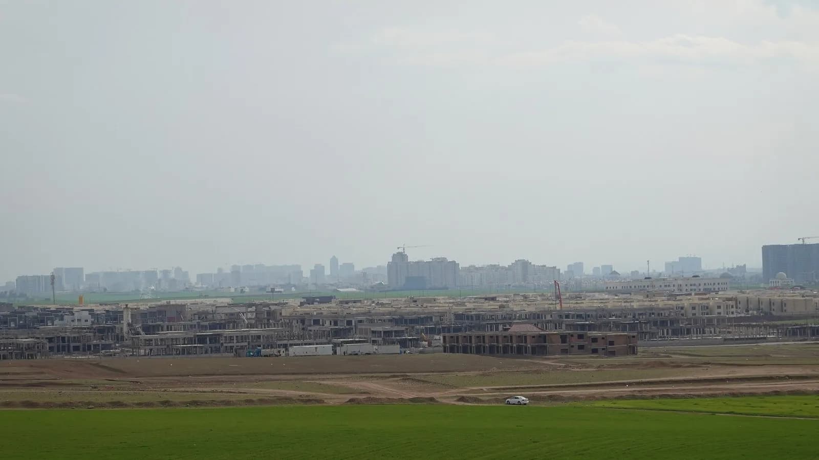 A view of Erbil in Iraq's Kurdistan region, home to the Erbil Airbase the last US and coalition troops left, photographed in March 2022